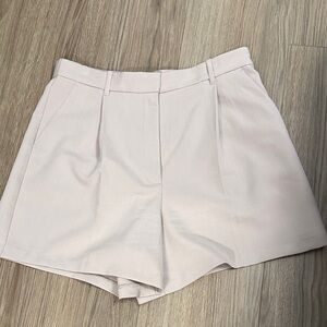 Abercrombie & Fitch Women's High Waist Shorts in beige